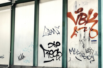graffiti on wall