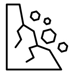 Fototapeta premium Landslide Icon