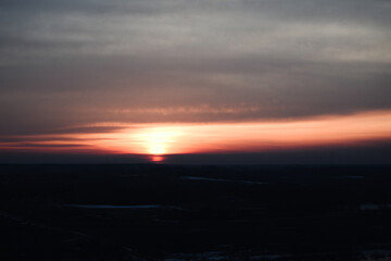 sunset in the clouds