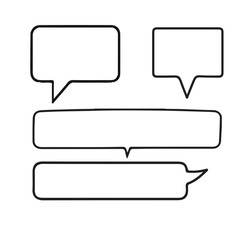 speech bubbles set