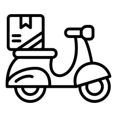 Motorbike Delivery Icon