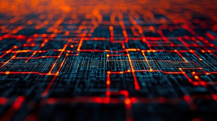 Abstract glowing particles moving dynamically, energy, futuristic