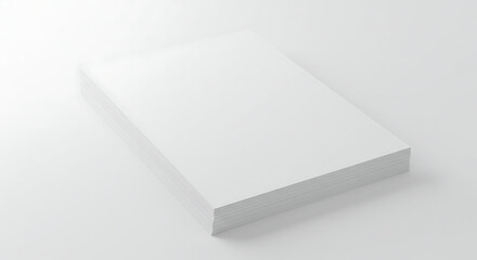 Blank White Poster Mockup Isolated Gallery Presentation