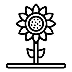 Obraz premium Sunflower Icon