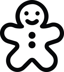 christmas gingerbread cookies icon