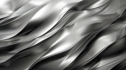 Abstract background with overlapping shades of silver gradient