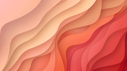 Abstract background with overlapping shades of spring salmon gradient