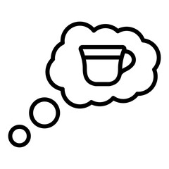 Coffee Thinking Icon