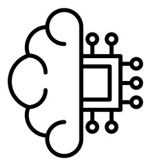 Obraz premium Machine Learning Icon