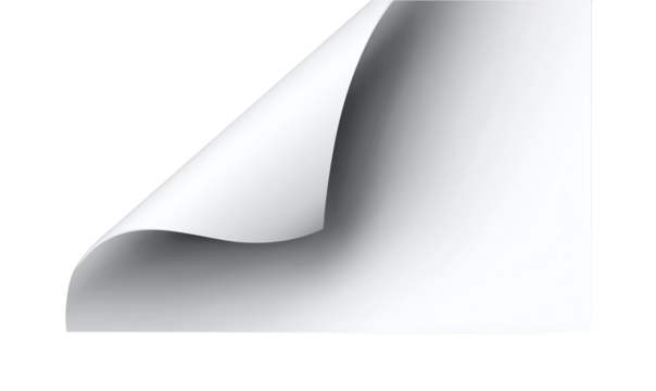 Realistic curls of the corners of a paper page on a transparent background with shadow, curled corners of a sheet of paper. The white edges of the vector stickers are curved. Corners of paper scroll - Powered by Adobe