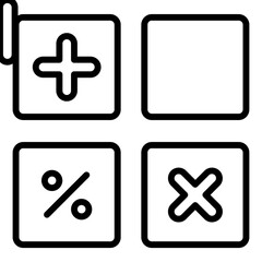 Obraz premium Mathematics Icon