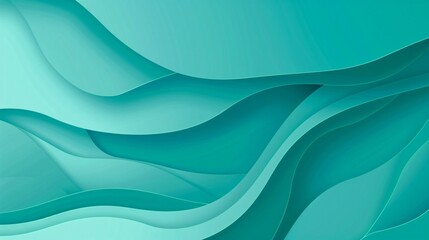 Fototapeta premium Abstract background with overlapping shades of turquoise gradient