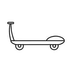 hoverboard personal transport line art vector