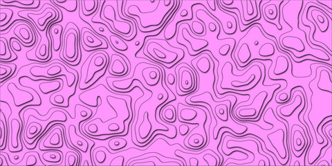 Contour loops flowing like organic topographic art

