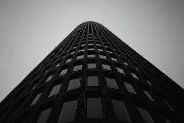 Exploring dynamic angles of modern architecture in black and white