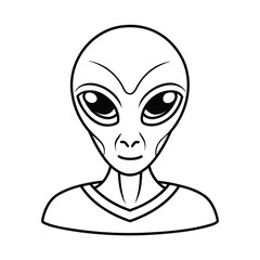 alien face vector