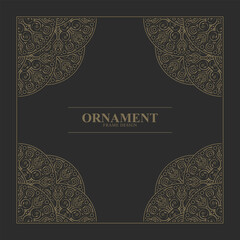 Elegant decorative frame design background