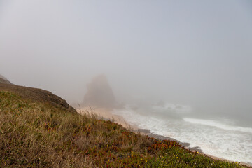 Iconic Coastal Rock Formation in Santa Cruz, Portugal