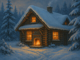 16:9 2530 x 1897 - Cozy Winter Cabin (1)