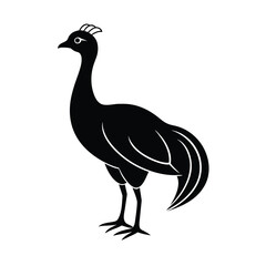 superb lyrebird iconic silhouette design