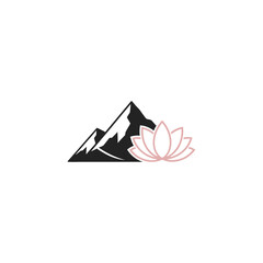Logo featuring mountain peak, sun rays, lotus flower, and the words summit total wellness below it