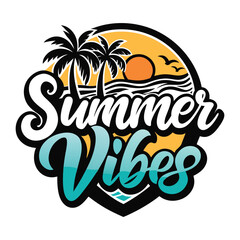 Obraz premium summer vibes design.