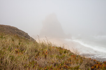Iconic Coastal Rock Formation in Santa Cruz, Portugal