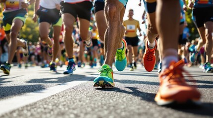 start of a marathon competition