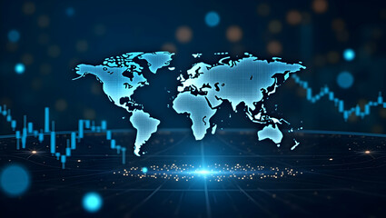Analyzing Economic Impact of Fintech: Innovative Digital Finance Models & Disruptive Technologies Redefining Banking & Investment Landscapes in Photo Stock Concept