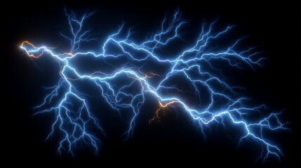 Electric storm bolts isolated on transparent background, charged lightning visuals, powerful nature discharge, dramatic energy surge, thunderstorm concept art, shockwave graphics,