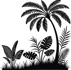 palm tree silhouettes