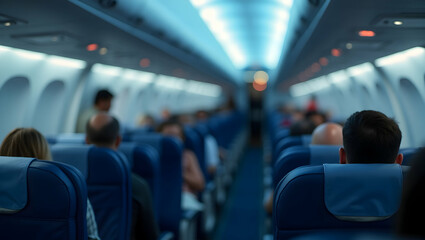 Assessing airline passenger safety through stringent security measures comprehensive in flight protocols and emergency evacuation procedures to ensure traveler protection in  Photo Stock  Concept  and