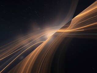 Ethereal space phenomenon abstract rendering with stellar dust details