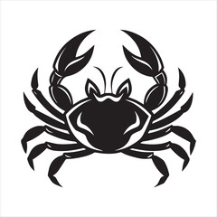 Fototapeta premium crab line art silhouette vector