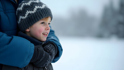 Essential Cold Weather Safety Tips: Insulation, Warming Protocols, and Hazard Awareness to Prevent Frostbite and Hypothermia in Harsh Climates - Photo Stock Concept with Left Space