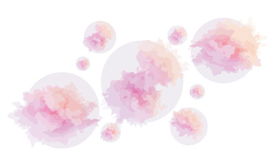 Fototapeta premium Pink Easter eggs with delicate orchid blossoms create a lovely spring design, perfect for a decorative floral illustration