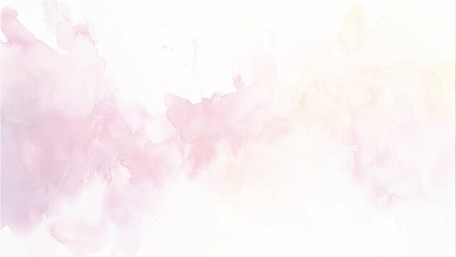 pink soft color stains and splashes, pink texture with clouds and grunge white stains, watercolor stain of pink paint with washes of watercolor.