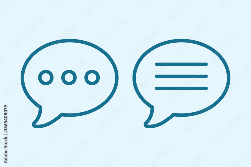 Poster comment icon set. comments vector icon. chat icon. web vector icon.
