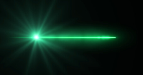 3d Lens flare realistic line on black background overlay vfx asset. Light flare leak defocused light beam camera flash. Modern light streak magical glowing fantasy bg. Bright illumination of burst.