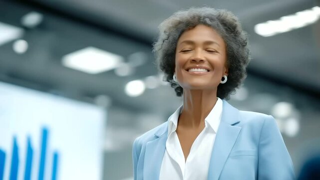 Effective Problem Solver Leading Team in Boardroom Meeting