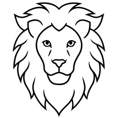 Fototapeta premium lion head vector