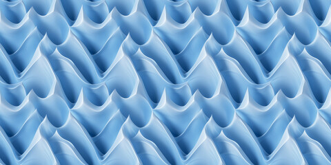 Abstract seamless pattern with stylized blue waves for wrapping paper, textile, web design, presentations and cards