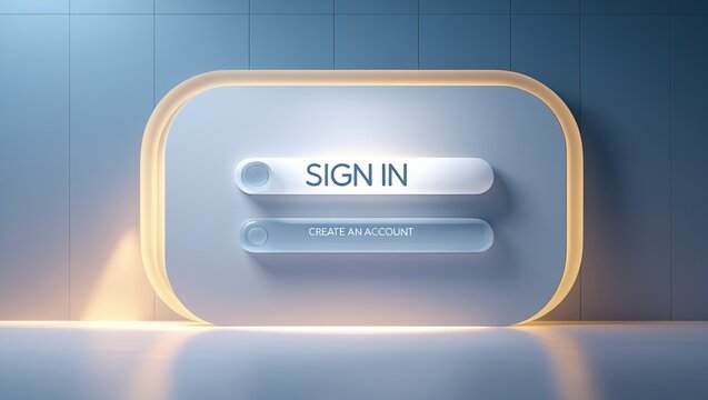 login button on a black background