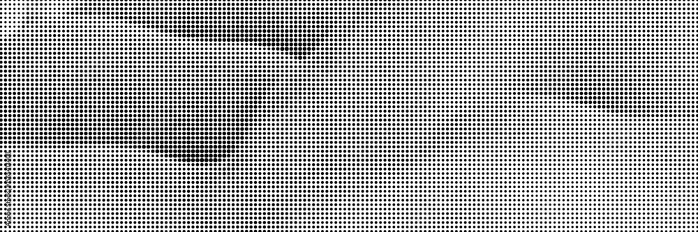 Poster sand wave halftone effect background. grainy fluid overlay texture, horizontal banner. vector black 