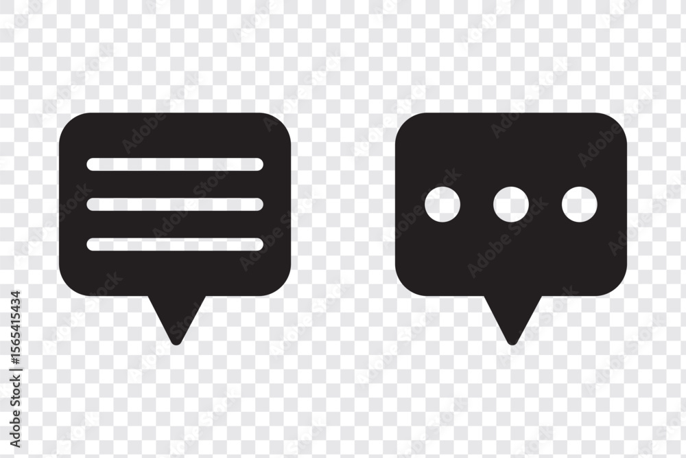 Poster comment icon. comments vector flat icon. comment icon speech bubble symbol chat message icons - talk