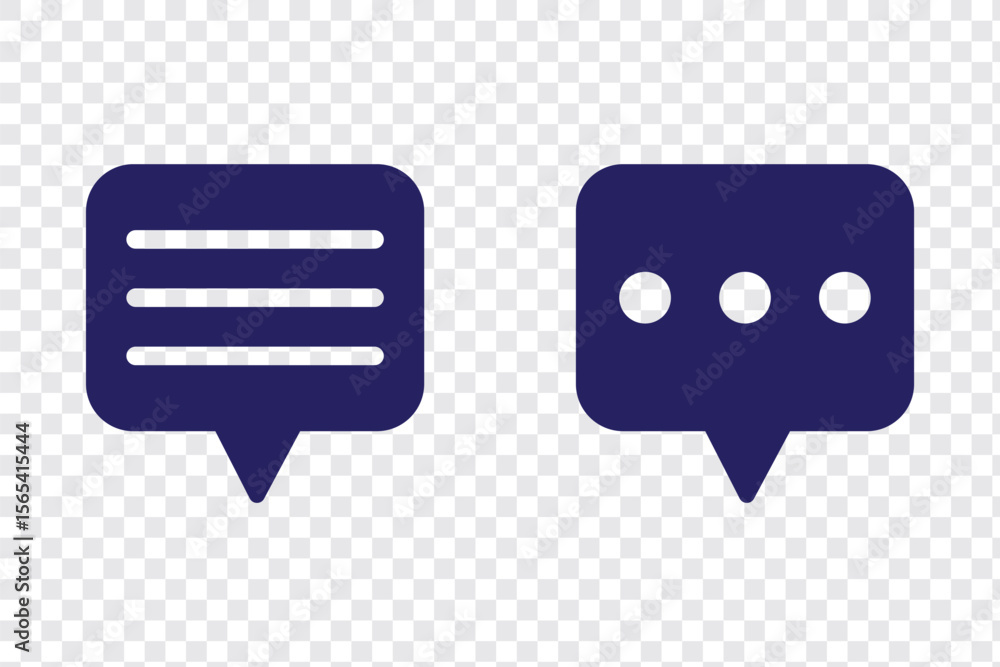 Poster comment icon. comments vector flat icon. comment icon speech bubble symbol chat message icons - talk