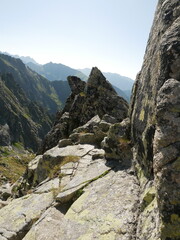Majestic Rocky Mountain Ridge with Panoramic Valley View