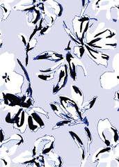 Tropical beige, green palm leaves seamless pattern. Exotic jungle wallpaper.