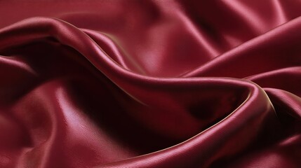Obraz premium Deep burgundy silk draped in folds