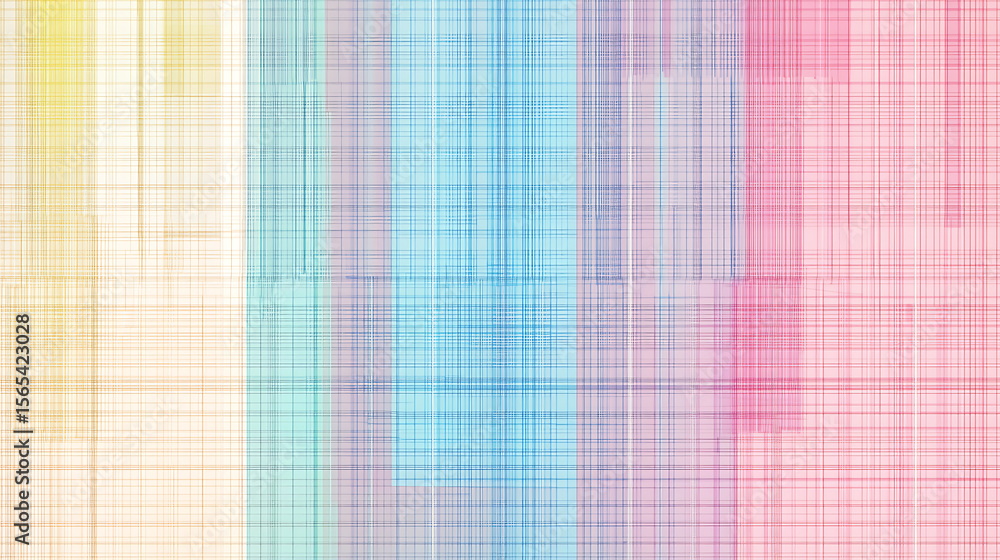 Poster a colorful striped pattern with a blue stripe in the middle